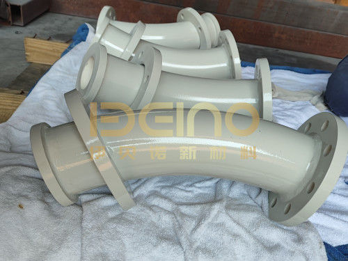 Đường ống gốm có đường kính lớn chống mòn Patch Ceramic Composite Pipe