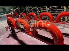 Mượt mà Băng bơm khuỷu tay trọng lượng nhẹ Băng bơm Boom ống bơm bê tông khuỷu tay lót lót gốm