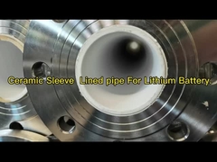 ISO Ceramic sleeve lined Pipe Tee Corundum Ceramic được sử dụng trong luyện kim Ceramic lined Tee Pipe